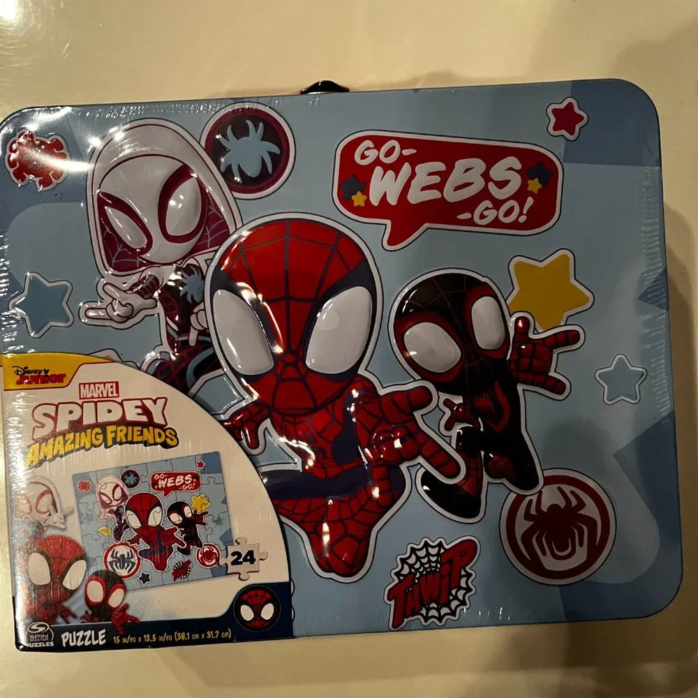 SpiderMan (Spidey & Friends - Marvel‎ Junior Lunchbox Puzzle - 24 pps - New -x